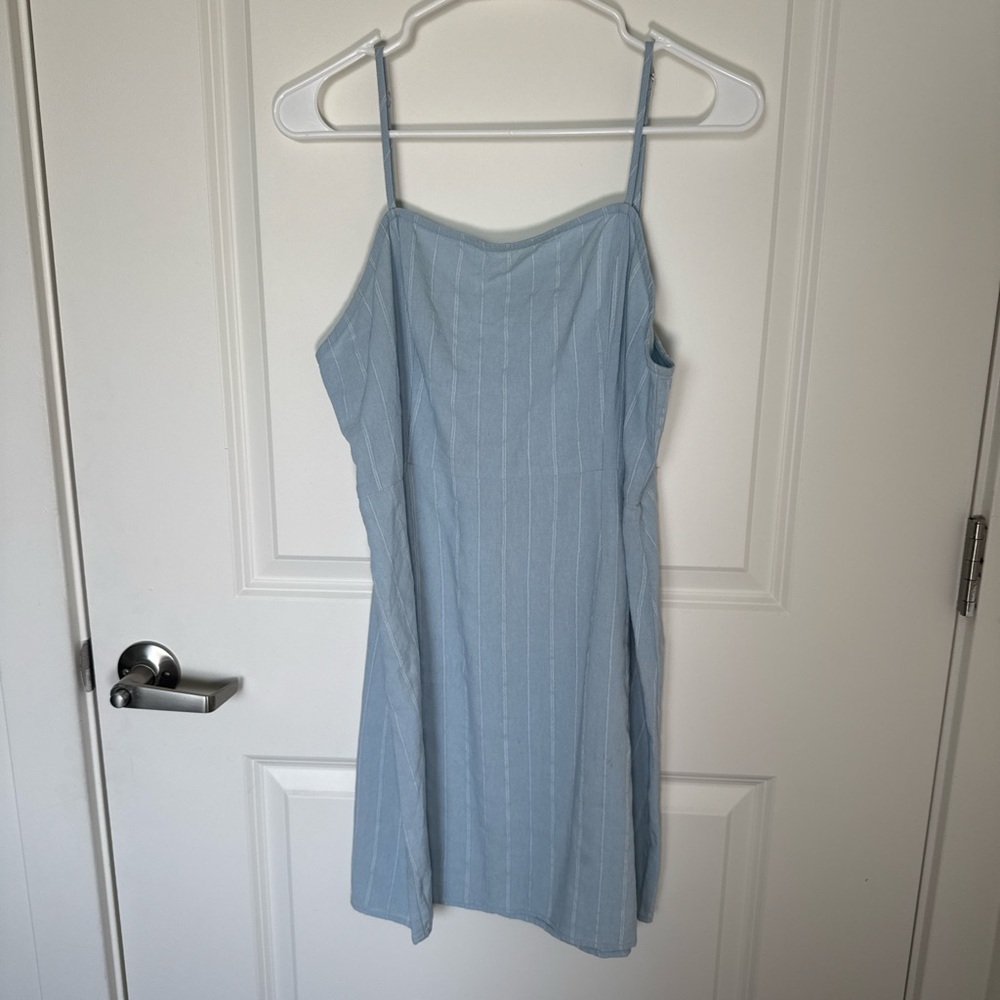 Light Blue Striped Sundress